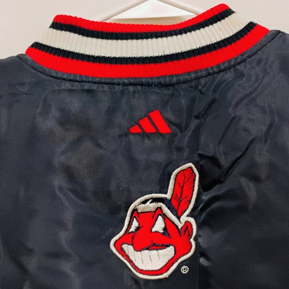 Vintage ADIDAS Cleveland Indians Jacket Chief Wahoo Youth M 10/12 - Picture 4 of 9